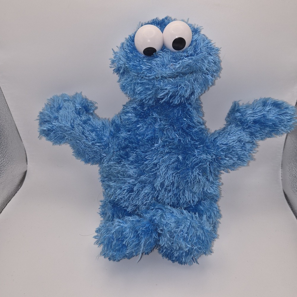 Sesame Street Cookie Monster Plush 2018 Gund Blue Stuffed Toy 12" Soft Lovey